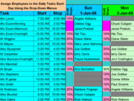 Schedule Multiple Daily Tasks for Your Employees with Excel screenshot